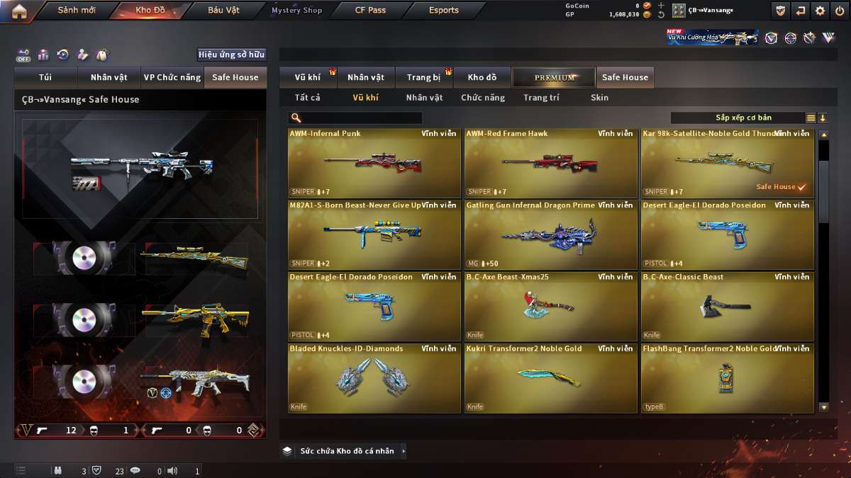 shop acc cf uy tin gia re
